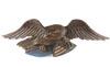 Appraisal: WOOD CARVING - Hand carved and painted eagle attributed to