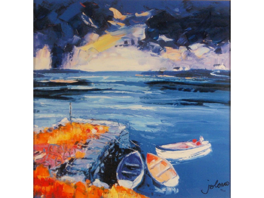 Appraisal: After John Lowrie Morrison B Beached boats giclee on canvas