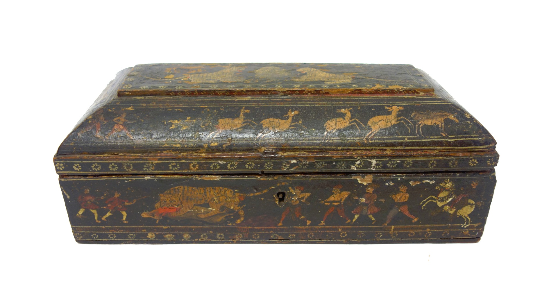 Appraisal: An Indian lacquer scribes box late th early th century