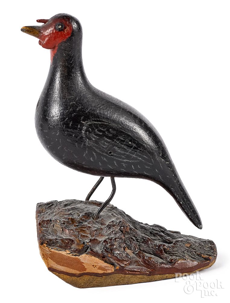 Appraisal: Joseph Moyer carved and painted bird Joseph Moyer Berks County