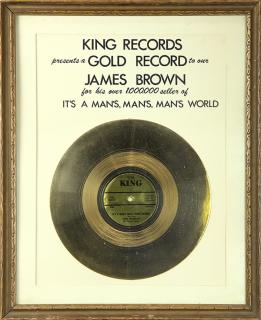 Appraisal: James Brown 'It's a Man's Man's Man's World' presentation gold