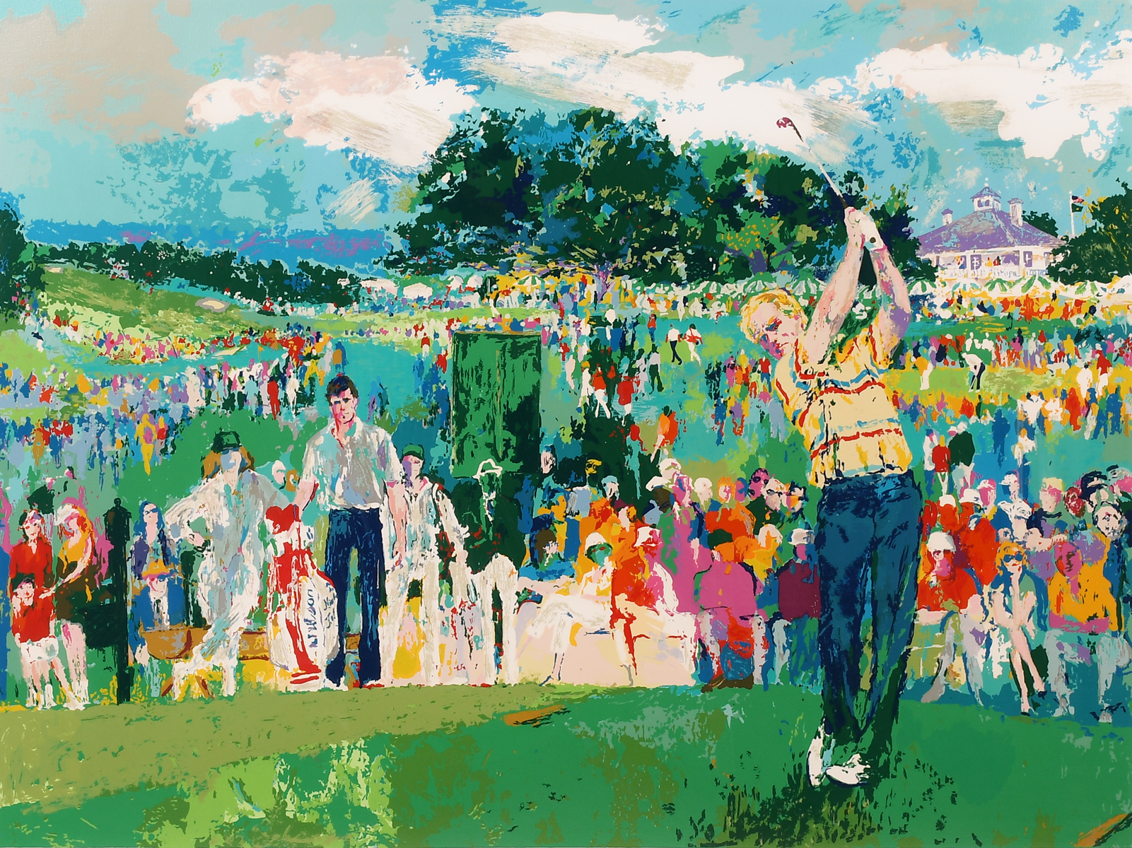 Appraisal: NEIMAN LeRoy American - ''April at Augusta'' depicting Jack Nicklaus