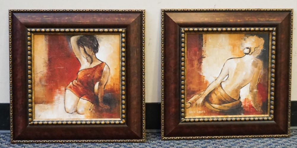 Appraisal: th Century American School Portraits of Female Figures Two Giclee