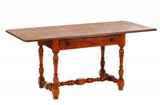 Appraisal: English Turned Oak Tavern Table English first half th century