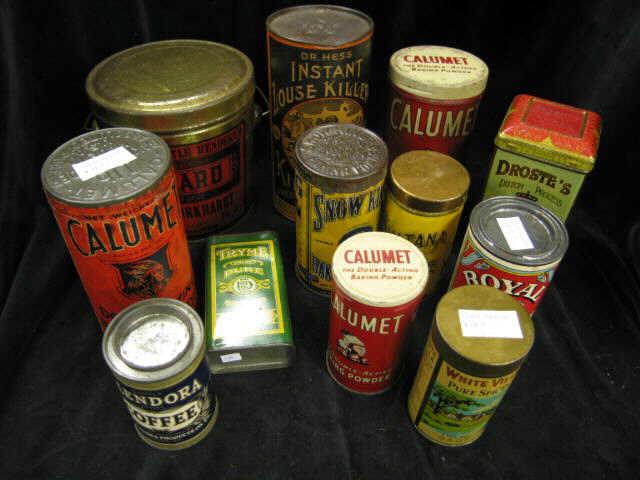 Appraisal: Advertising Tins Cannisters spice coffee lard more