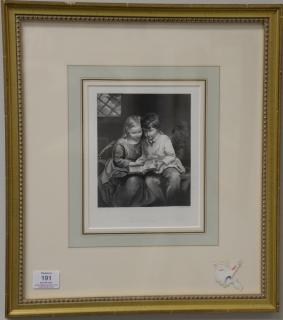 Appraisal: Set of ten black and white engravings and lithographs including