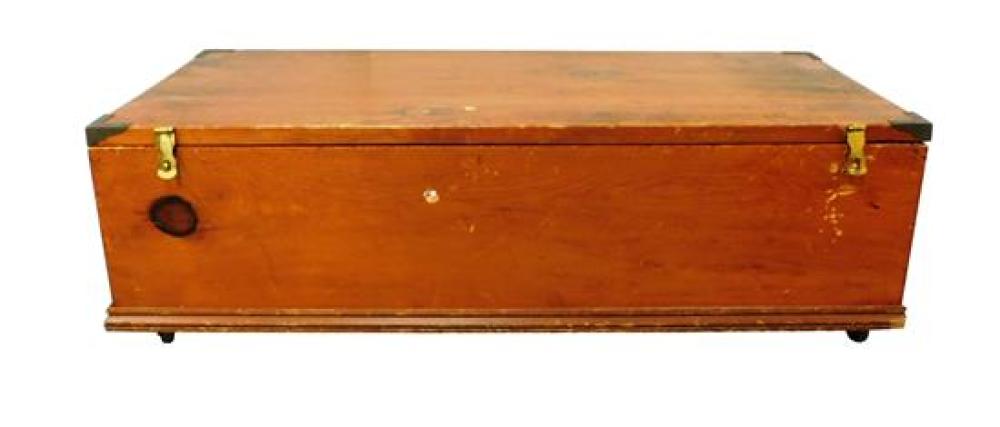 Appraisal: Seaman's chest American pine late th early th C with