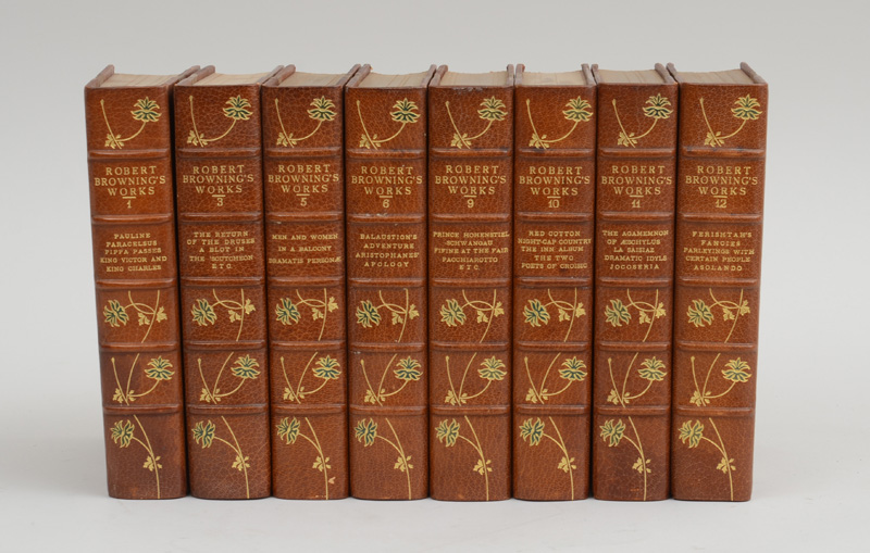 Appraisal: BROWNING ROBERT EIGHT VOLUMES Incomplete Fred Delfan Company New York