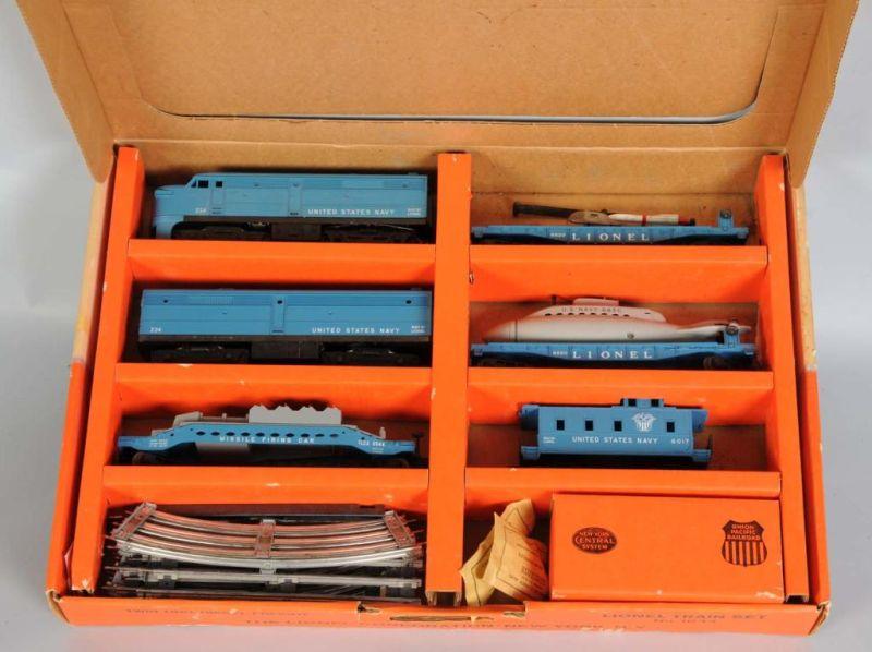 Appraisal: Lionel No O-Gauge Military Train Set in OB Description Post-war