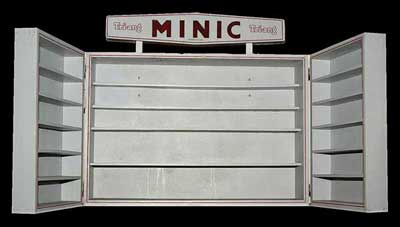 Appraisal: Minic Display Cabinet measuring x deep and standing tall approximately