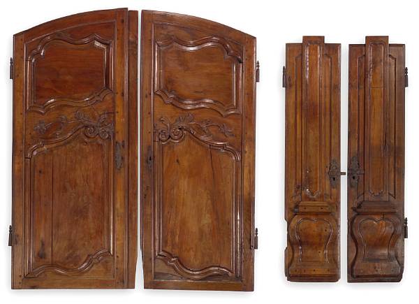 Appraisal: A pair of Louis XV small doors and fragments mid