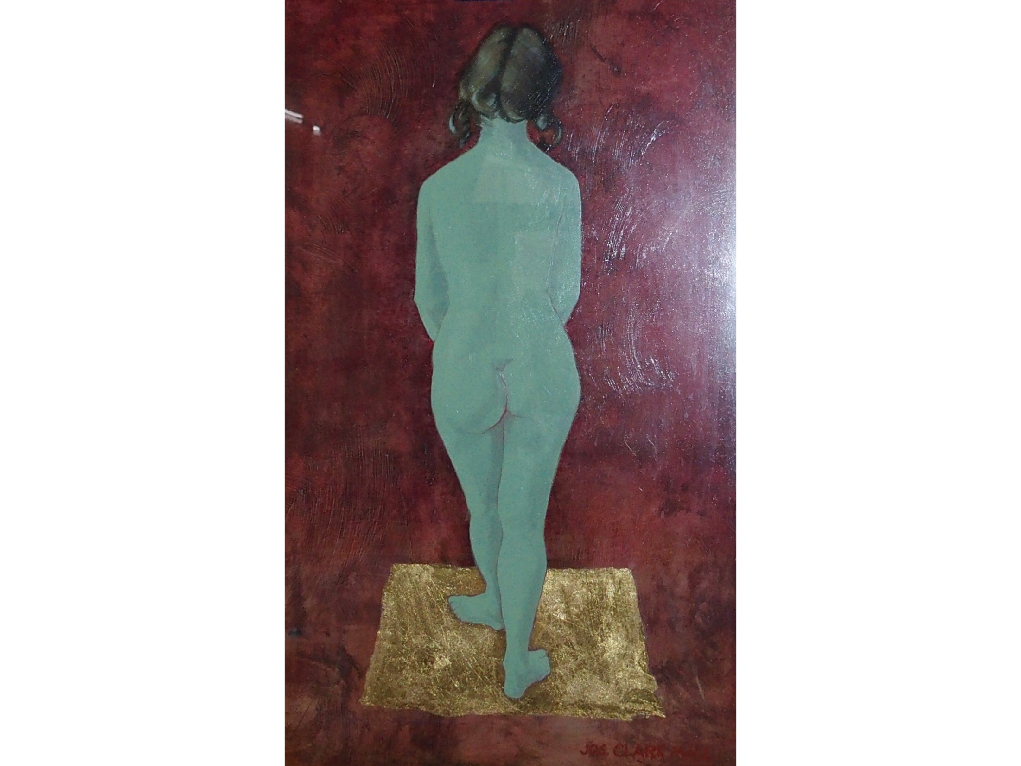 Appraisal: JOS CLARK Standing Female Nude signed and dated MMI oil