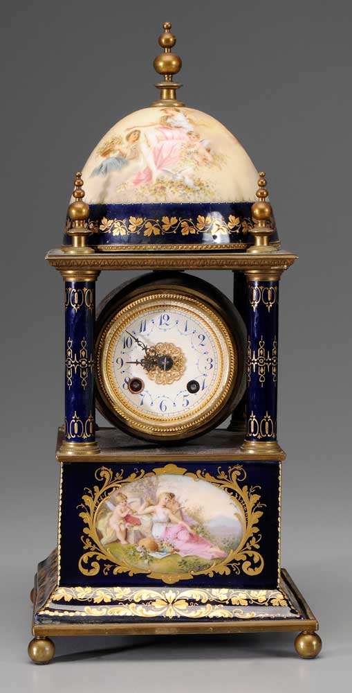 Appraisal: Modified Lantern Style Clock French late th century works in