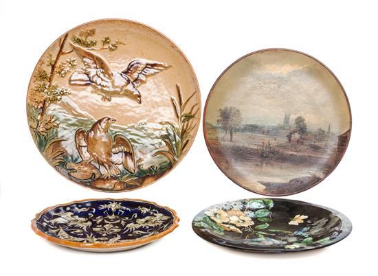 Appraisal: Sale Lot Four Ceramic Chargers and Plates of various makes