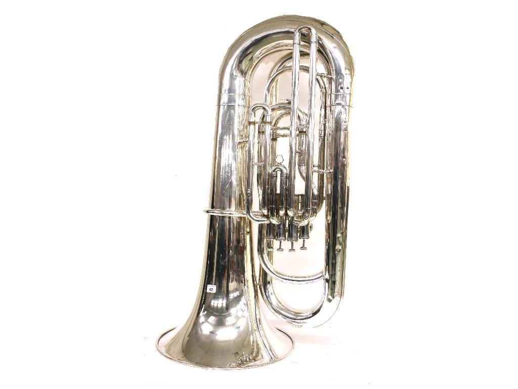 Appraisal: Yamaha YBB- S silver plated double B flat four valve