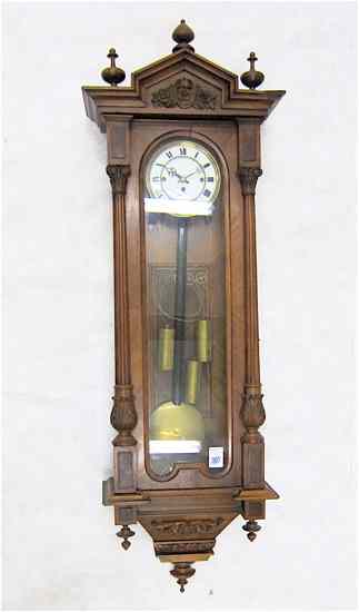 Appraisal: VIENNA GRANDE SONNERIE WALL CLOCK Austrian c a long case