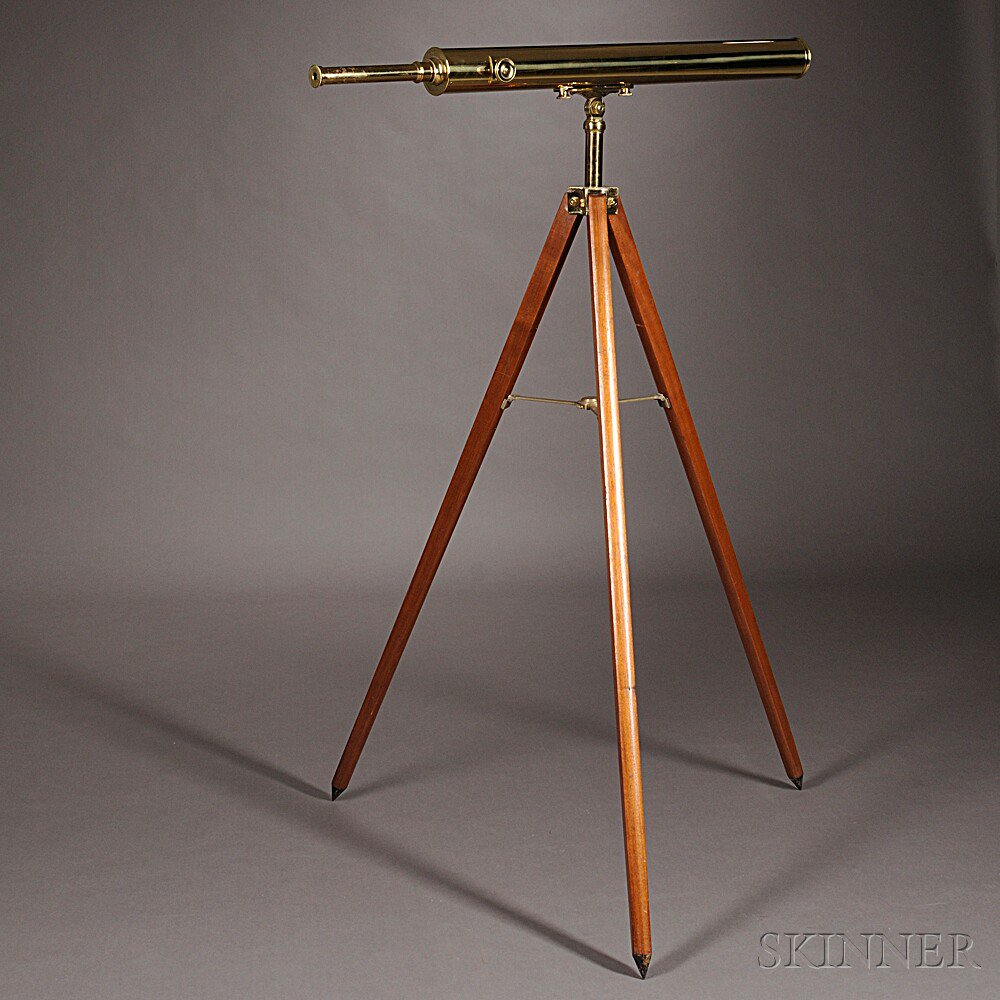 Appraisal: Broadhurst Clarkson Co -inch Refracting Brass Telescope Farringdon Rd London