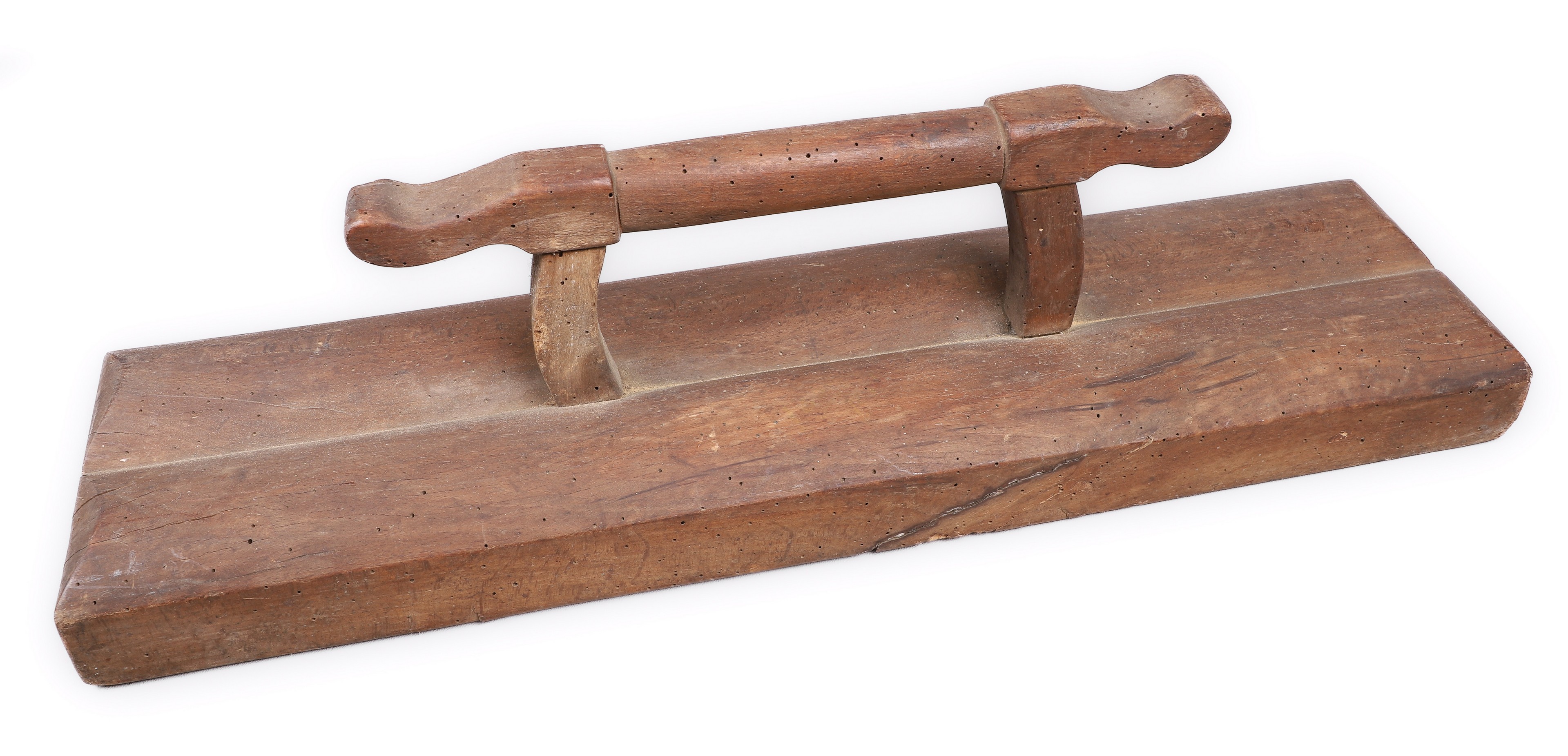 Appraisal: Wood mangle board - handle l