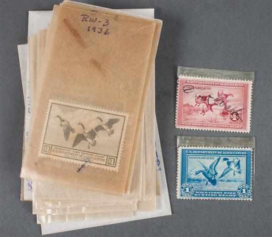 Appraisal: Hunting Permit Stamps Collection - including at least one example