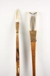 Appraisal: ESKIMO WEAPONS - Fishing Spears with wooden shafts bone and