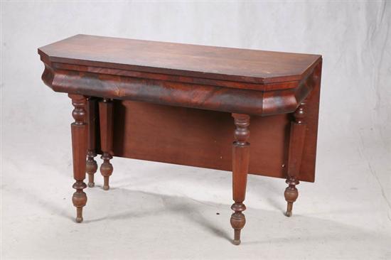 Appraisal: EMPIRE BANQUET TABLE END American second quarter- th century mahogany