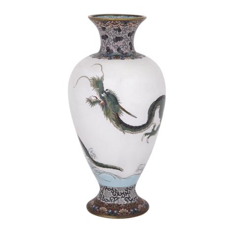 Appraisal: A Rare Japanese Cloisonn Dragon Vase Taisho Period With a