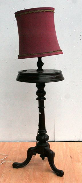 Appraisal: A Victorian mahogany standard lamp cm high