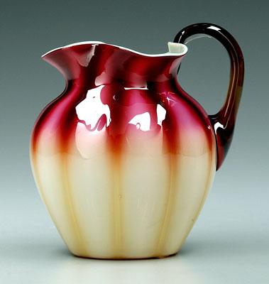 Appraisal: Plated amberina pitcher New England Glass Company c - in