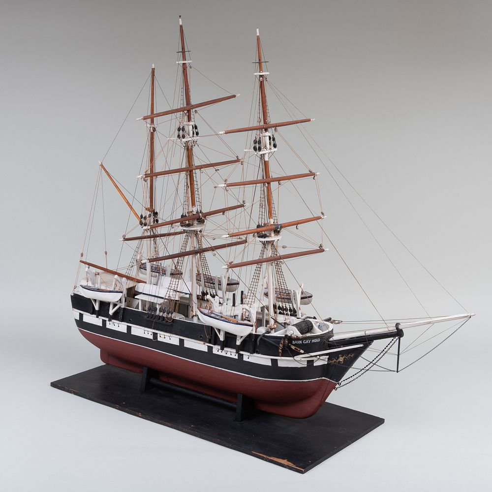 Appraisal: Whaling Ship Model of the Bark Gay Head New Bedford