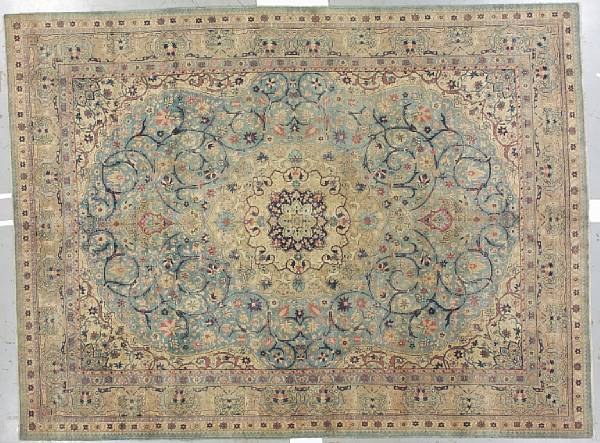 Appraisal: A Tabriz carpet Northwest Persia late th century size approximately