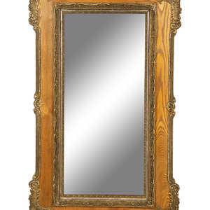 Appraisal: A French Carved and Painted Wood Mirror Circa s Height