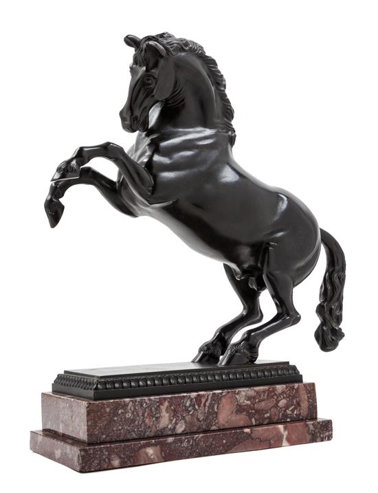 Appraisal: Sale Lot A Continental Bronze Figure of a Horse late