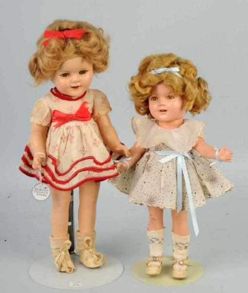 Appraisal: Lot of Ideal Composition Shirley Temple Dolls Description Larger with