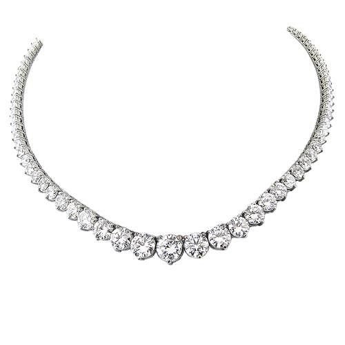 Appraisal: Ct Diamond Necklace Ct Diamond Tennis Necklace Diamonds Weighing Ct