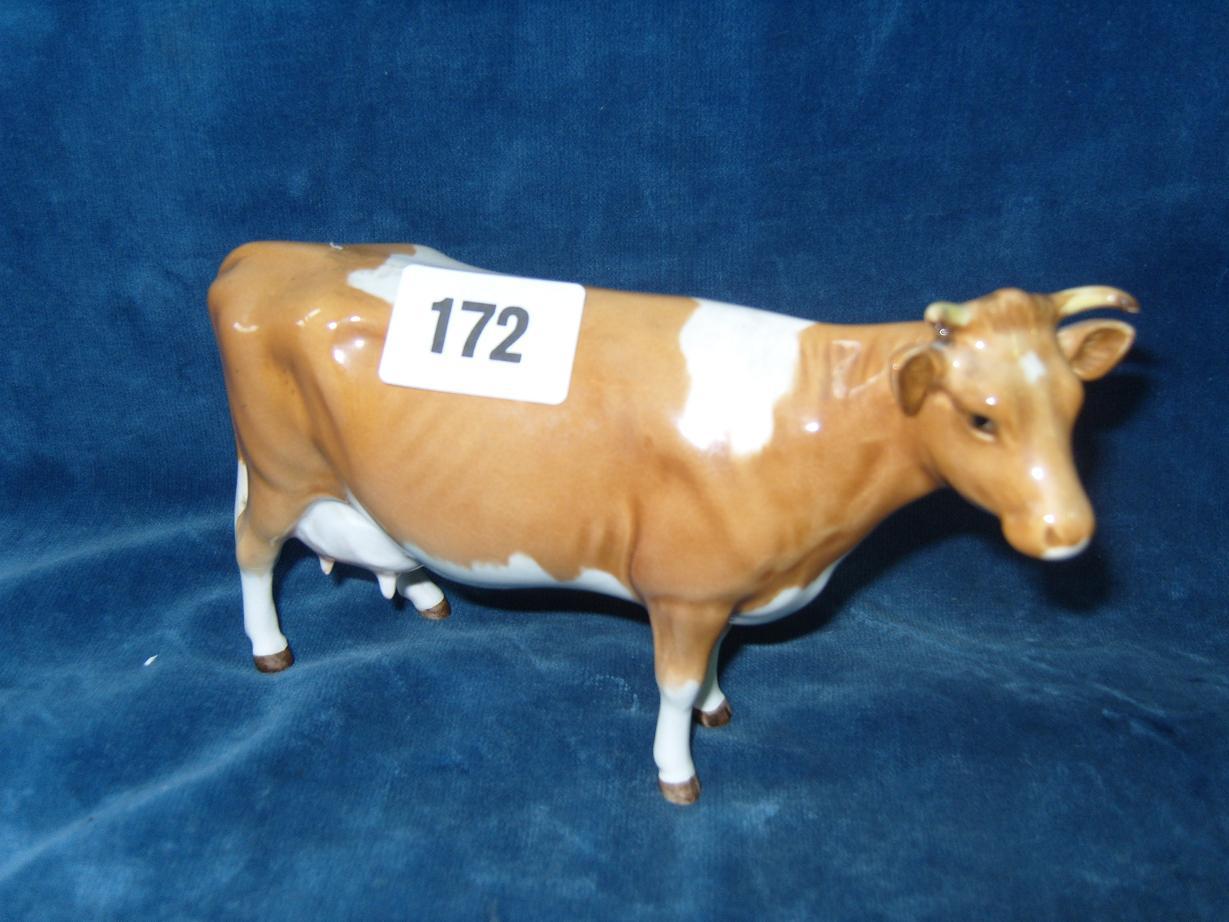 Appraisal: A Beswick first version model of a Guernsey cow -