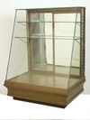 Appraisal: DISPLAY CASE - Circa - slant front glass display case