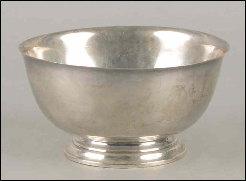 Appraisal: WALLACE STERLING SILVER REVERE STYLE BOWL '' x '' Wt