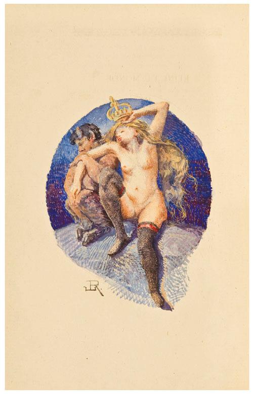 Appraisal: EROTICA -- WATERCOLORS -- HARAUCOURT Edmond - La Legende des