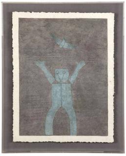 Appraisal: Rufino Tamayo ''Pajaro Liberado Freed Bird '' signed in crayon