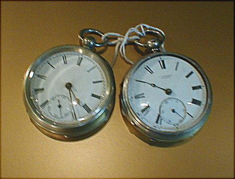 Appraisal: A silver pocket watch signed J W Benson and another