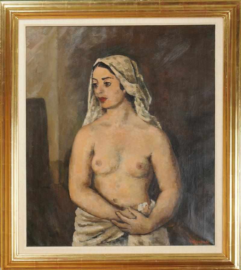 Appraisal: A BROOKS ''THE JEWESS'' Oil on canvas signed and dated