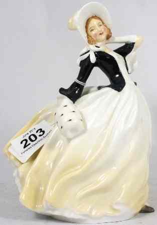 Appraisal: Royal Doulton Figure Autumn Breezes HN Black and Cream