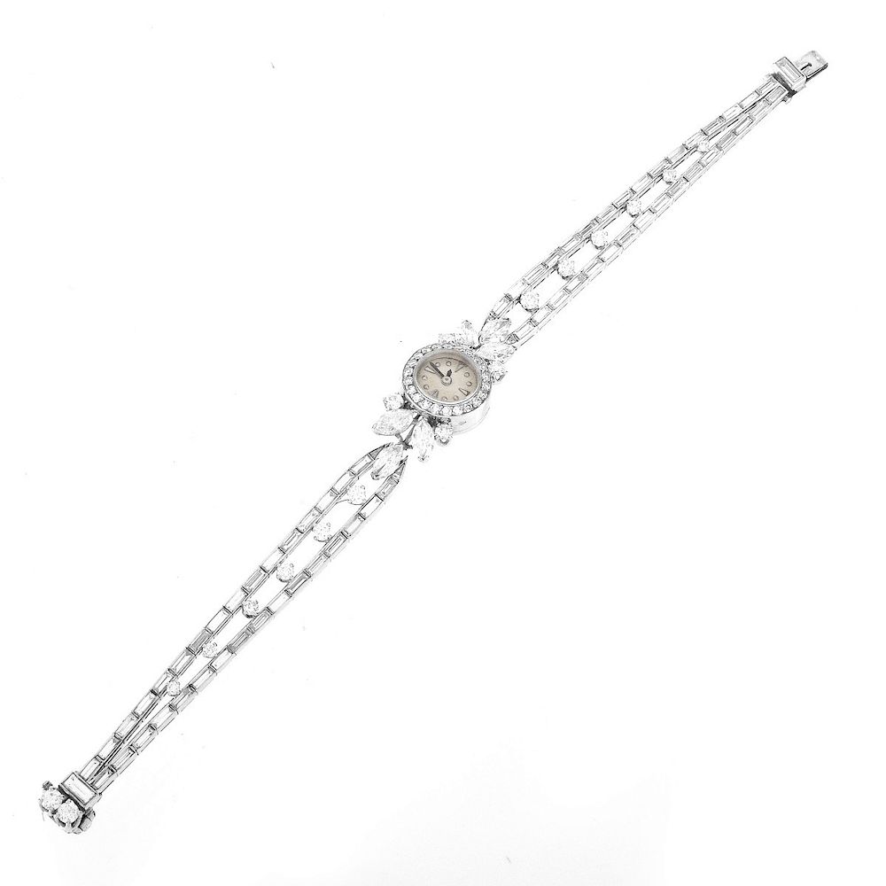 Appraisal: Vintage Van Cleef Arpels Diamond Watch Vintage Van Cleef Arpels