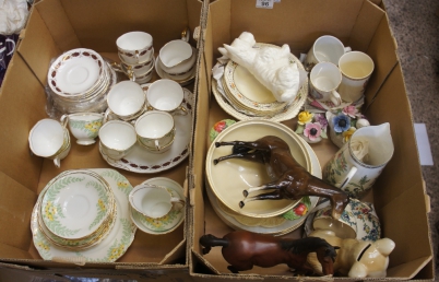 Appraisal: A collection of pottery to include Paragon Elegance tea set