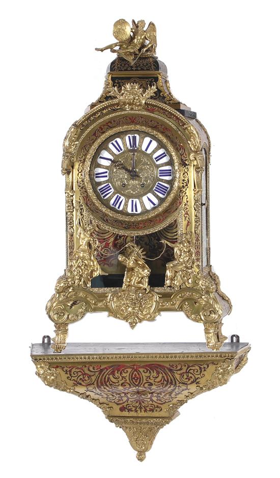 Appraisal: Louis XIV Style ormolu and boulle bracket clock Vincenti Cie