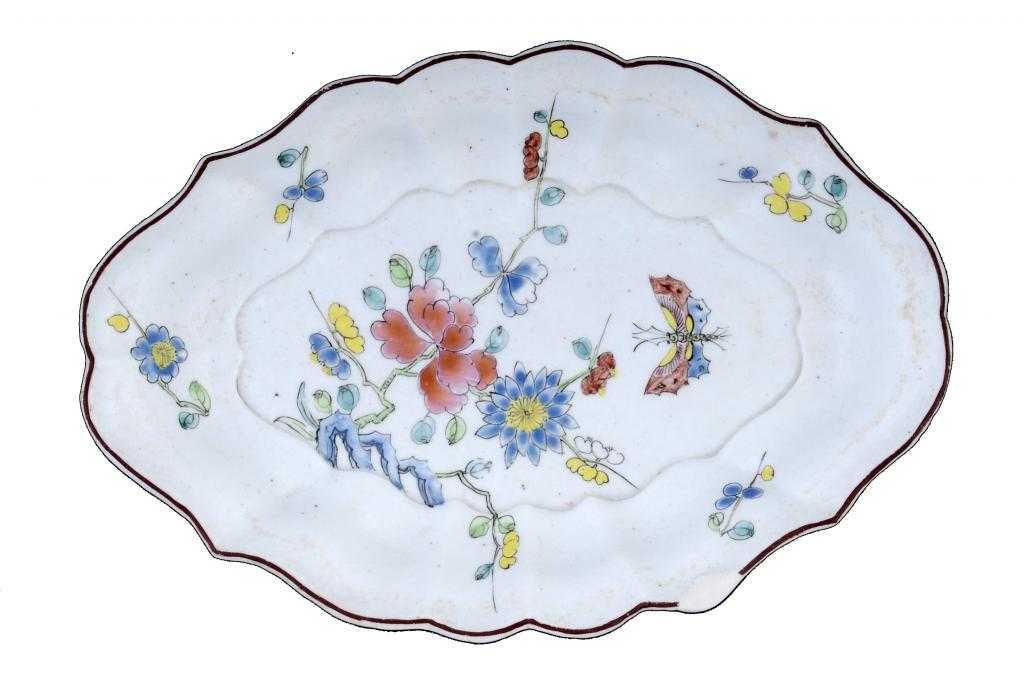 Appraisal: A RARE FRENCH HARD PASTE PORCELAIN DISH PROBABLY CHATEAU DE