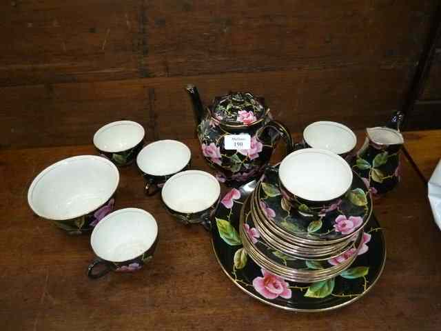 Appraisal: A TH CENTURY THOS TILL SONS BURSLEM HAND PAINTED TEA