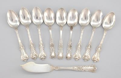 Appraisal: Six Whiting King Edward Sterling Silver Teaspoons and a Gorham