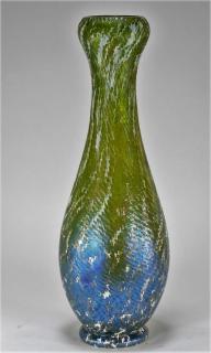 Appraisal: Attrib Kralik Textured Iridescent Art Glass Vase CZECHOSLOVAKIA EARLY TH