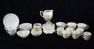 Appraisal: lot of Irish Belleek group lot of Irish Belleek group